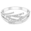 Swarovski Matrix Mixed Cuts Crystal Bangle In White