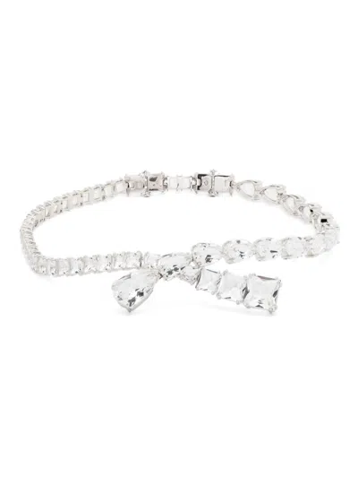 Swarovski Matrix Necklace In 银色