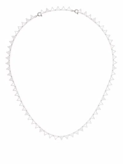 Swarovski Millenia Triangle  Crystal Necklace In Grau
