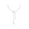 Swarovski Matrix Necklace Pearl Rhodium Shiny White In White