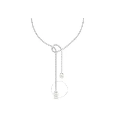 Swarovski Matrix Necklace Pearl Rhodium Shiny White