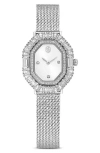 Swarovski Matrix Octagon Mesh Strap Watch, 30mm X 25mm In Silver
