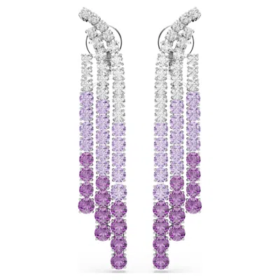 Swarovski Matrix Ohrclips In Purple
