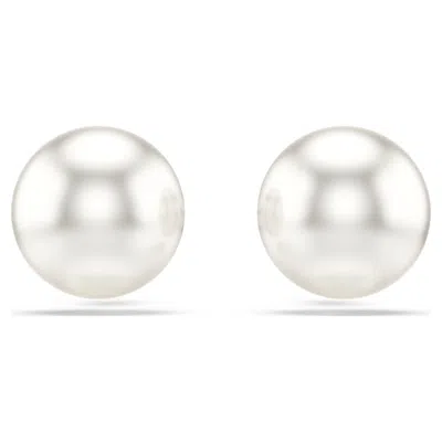 Swarovski Matrix Ohrstecker In White