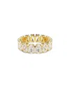 Swarovski Matrix Oval Crystal Eternity Ring In Gold