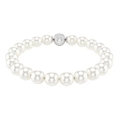 Swarovski Matrix Pearl Bracelet In Metallic