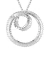 Swarovski Matrix Baguette Cut Rhodium Plated Necklace In Metallic