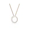 Swarovski Matrix Pendant Rose Gold Shiny White In White