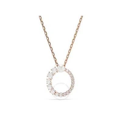 Swarovski Matrix Pendant Rose Gold Shiny White
