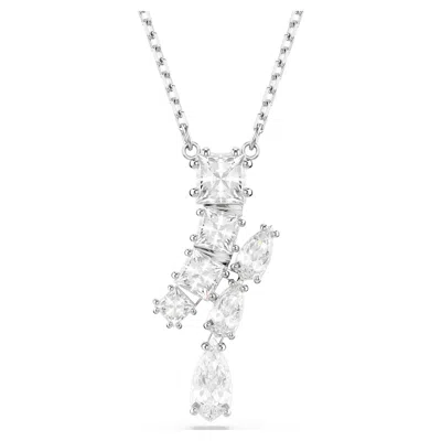 Swarovski Matrix Pendant In Weiss