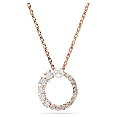 Swarovski Matrix Pendant In Gold