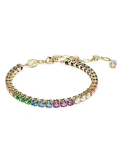SWAROVSKI MATRIX RAINBOW CRYSTAL TENNIS BRACELET