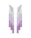 Swarovski Matrix Ohrclips In Purple