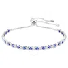 Swarovski Matrix Rhodium Plated Crystal Tennis Bracelet In Metallic