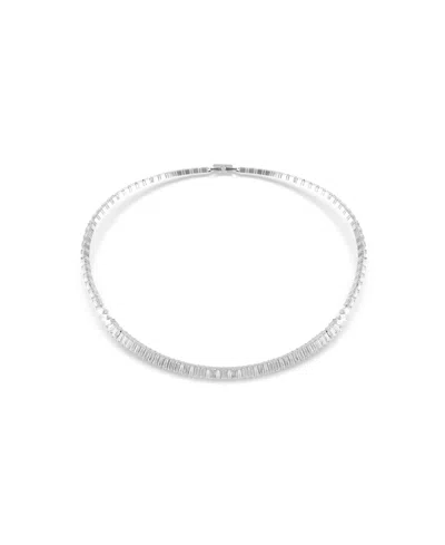 SWAROVSKI MATRIX RHODIUM PLATED NECKLACE