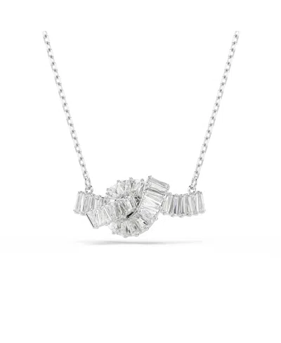 SWAROVSKI MATRIX RHODIUM PLATED PENDANT NECKLACE