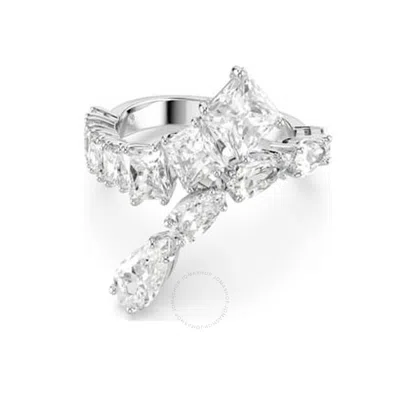 Swarovski Matrix Rhodium Shiny White In Silver Tone