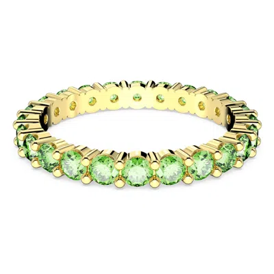 Swarovski Matrix Crystal-embellished Ring In Green