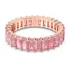 Swarovski Matrix Band Ring Rose Gold Shiny Pink In Pink