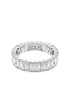 Swarovski Matrix Baguette Cut Ring In Silver