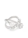 Swarovski Matrix Ring In White