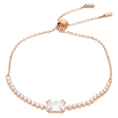 Swarovski Matrix Rose Gold-tone Tennis Bracelet