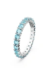 Swarovski Matrix Round Crystal Eternity Ring
