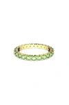 Swarovski Matrix Round Crystal Eternity Ring