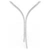 Swarovski Matrix Round-cut Cystal Y Necklace