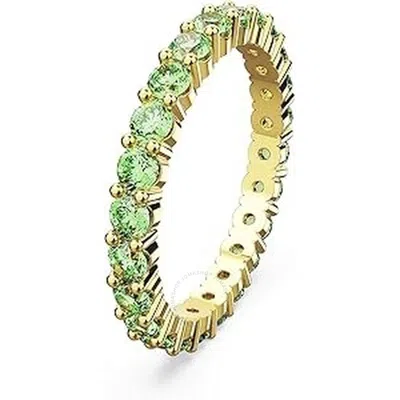 Swarovski Matrix Round Cut Green Ring