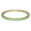 Swarovski Matrix Tennis Bracelet In Green
