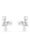 Swarovski Matrix Ohrclips In White