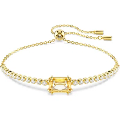 Swarovski Matrix Slider Bracelet In Gold
