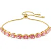 Swarovski Matrix Slider Bracelet In Pink