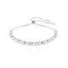 Swarovski Matrix Soft Bracelet 3mm Rhodium Shiny White In White