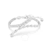 Swarovski Matrix Soft Bracelet Rhodium Shiny White In White