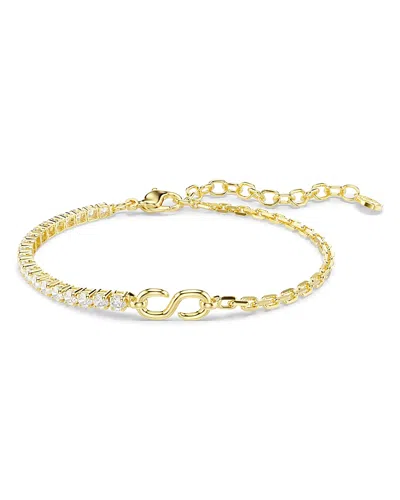 Swarovski Crystal-embellished S-link Bracelet In Gold