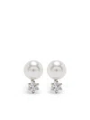 Swarovski Matrix Stud Earrings In Silver