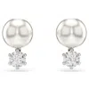 Swarovski Matrix Stud Earrings In White