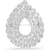 Swarovski Matrix Round Cut Crystal Brooch In White