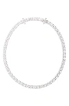 Swarovski Matrix Swarokski Crystal Collar Necklace In Silver