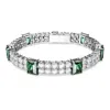 Swarovski Matrix Tennis Armband In Green