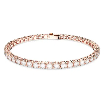 Swarovski Matrix Tennis Bracelet In White