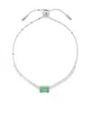 Swarovski Matrix Tennis Bracelet In 银色
