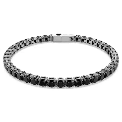 Swarovski Matrix Tennis Bracelet In Black