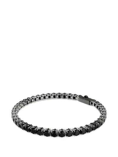 Swarovski Matrix Tennis Bracelet In Black