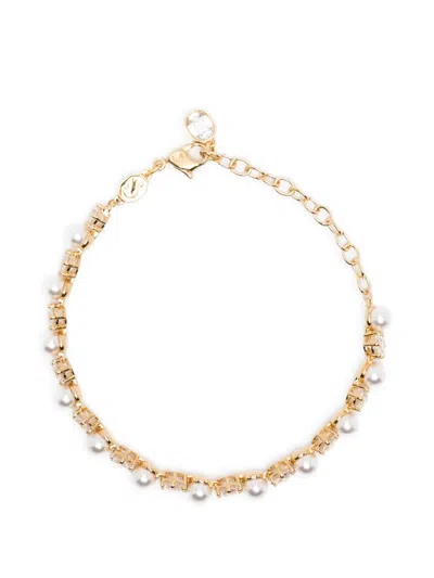 Swarovski Matrix Tennis Bracelet In Gold