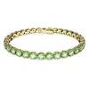Swarovski Matrix Tennis Bracelet In Green