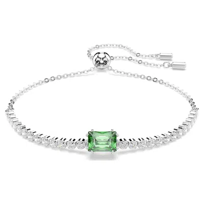 Swarovski Matrix Tennis Bracelet In Green