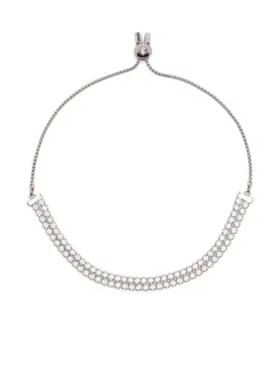 Swarovski Matrix Tennis Bracelet In Silver